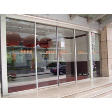 Automatic Sliding Door with Silver Frame